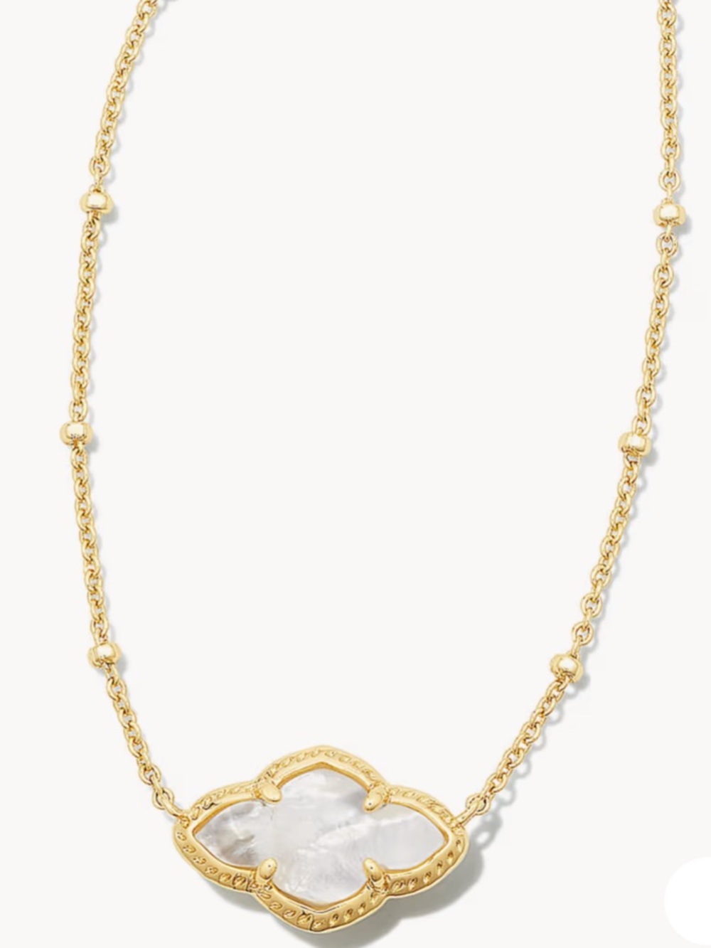 kendra scott abbie gold ivory mother of pearl pendant necklace